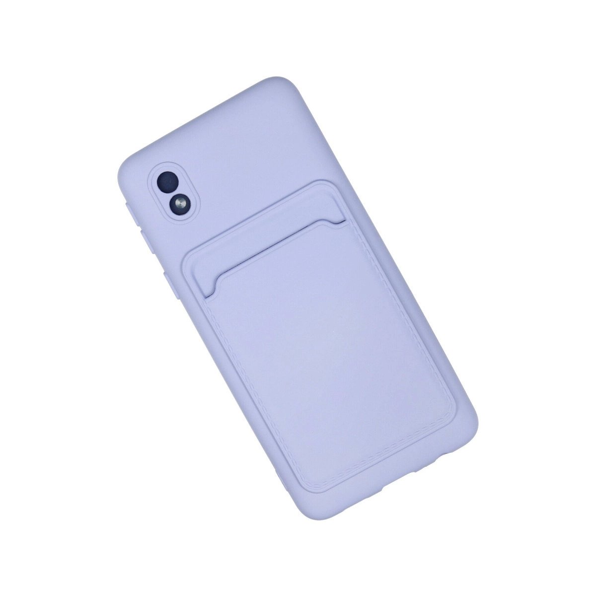 Samsung Galaxy A01 Core Kılıf Kelvin Kartvizitli Silikon - Lila Samsung Galaxy A01 Core Kılıf Kelvin Kartvizitli Silikon - Lila