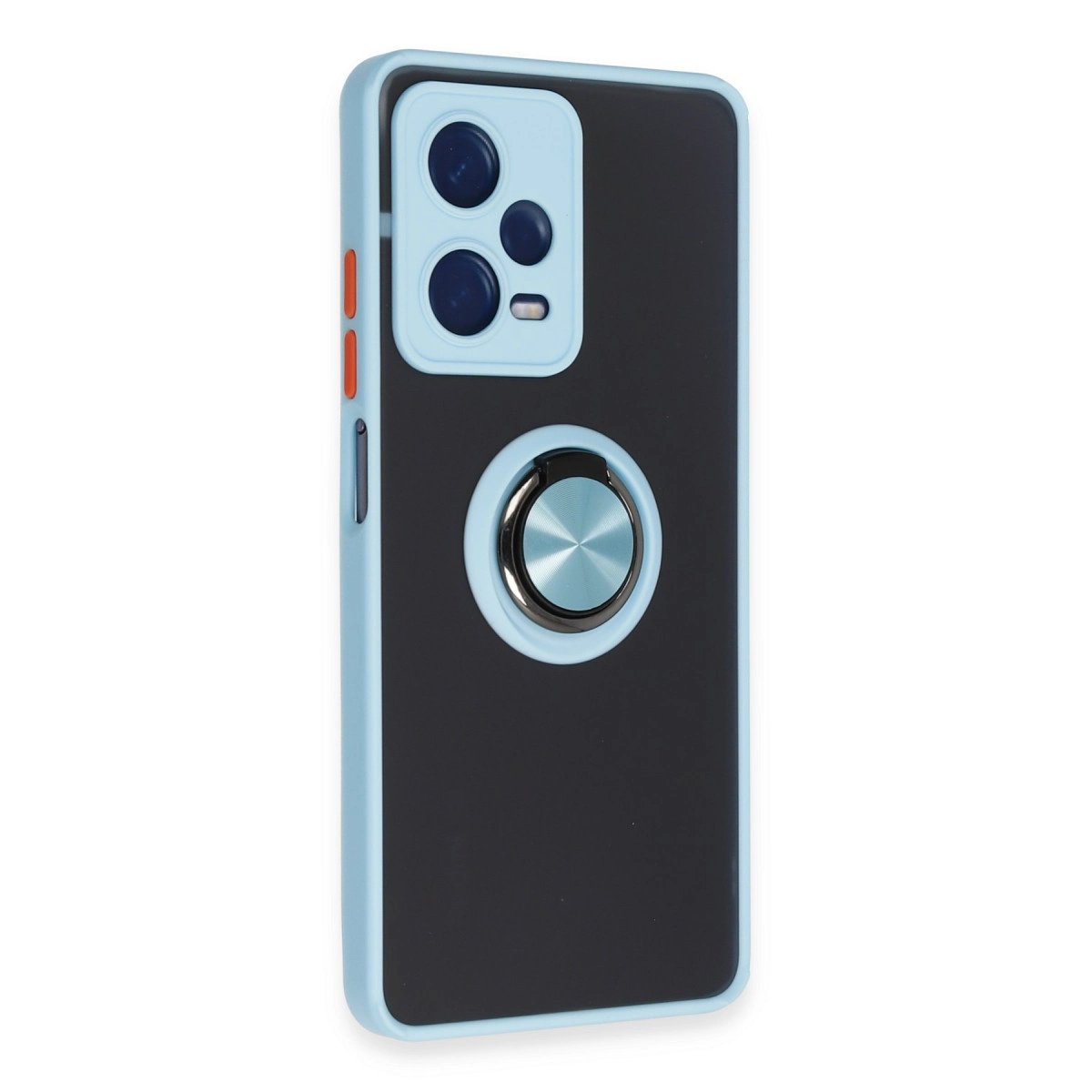 Xiaomi Redmi Note 12 5g Kılıf Montreal Yüzüklü Silikon Kapak - Buz Mavi Xiaomi Redmi Note 12 5g Kılıf Montreal Yüzüklü Silikon Kapak - Buz Mavi