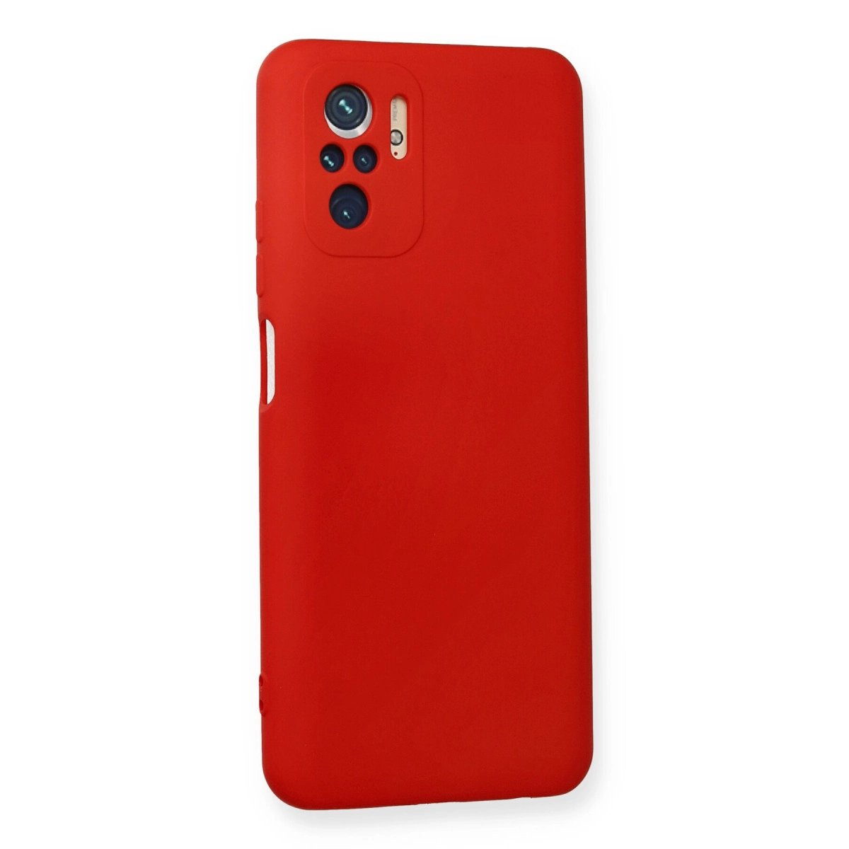 Xiaomi Redmi Note 10 Kılıf Nano İçi Kadife Silikon - Kırmızı Xiaomi Redmi Note 10 Kılıf Nano İçi Kadife Silikon - Kırmızı
