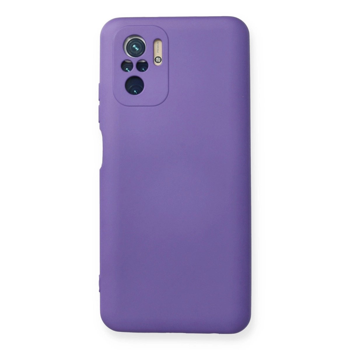 Xiaomi Redmi Note 10 Kılıf Nano İçi Kadife Silikon - Mor Xiaomi Redmi Note 10 Kılıf Nano İçi Kadife Silikon - Mor