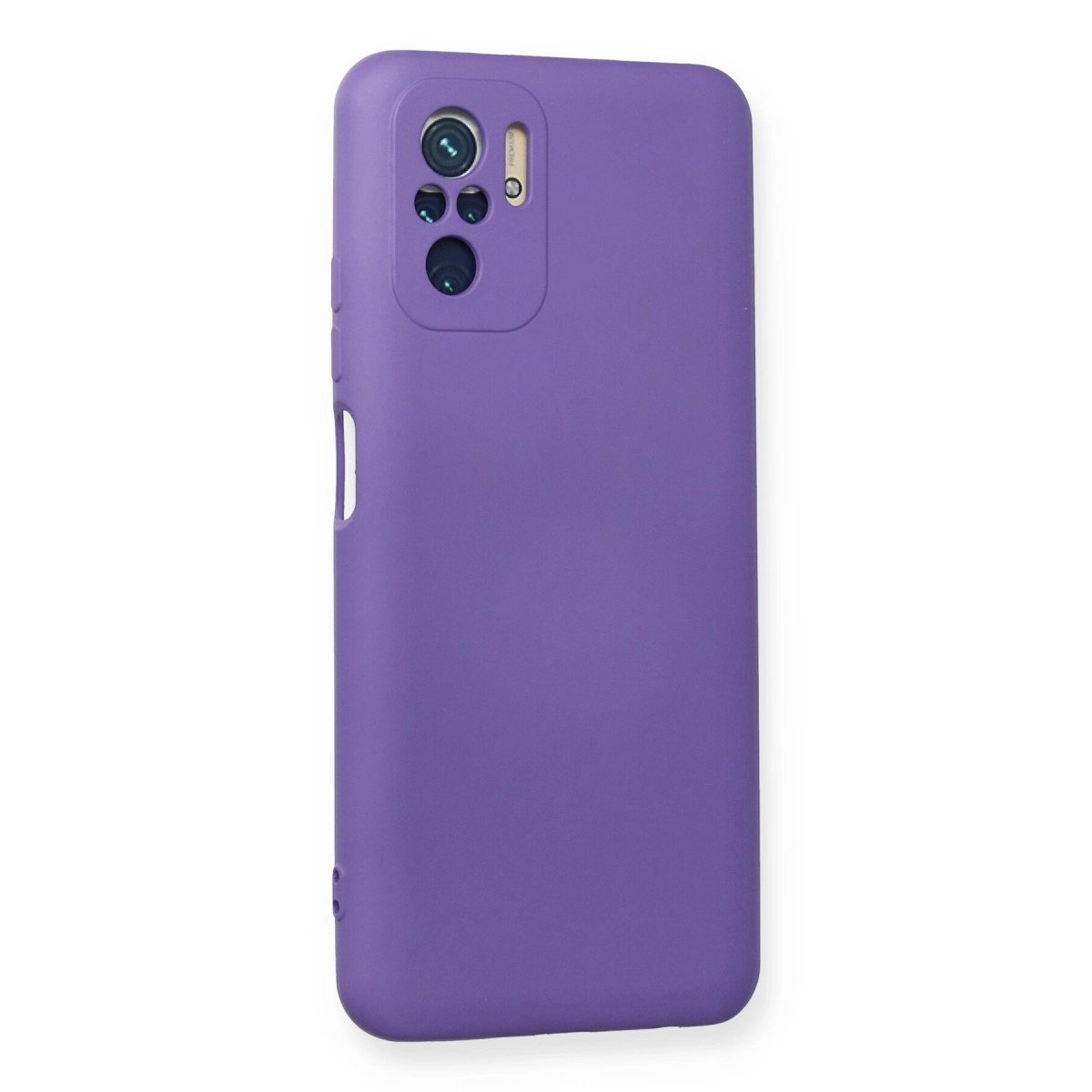 Xiaomi Redmi Note 10 Kılıf Nano İçi Kadife Silikon - Mor Xiaomi Redmi Note 10 Kılıf Nano İçi Kadife Silikon - Mor