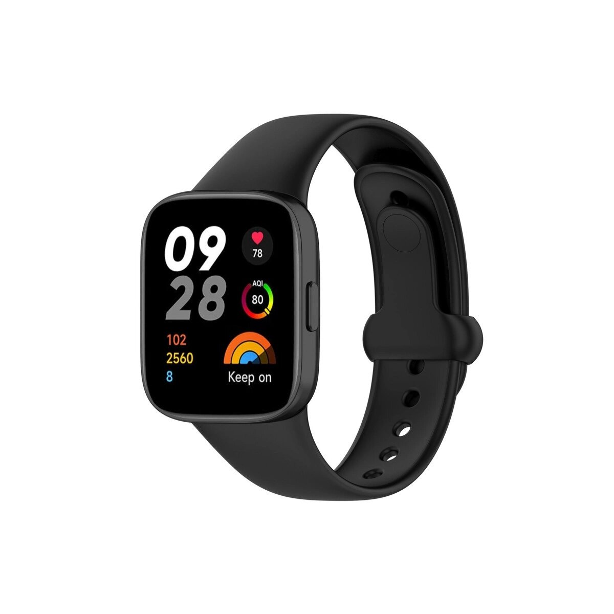 Xiaomi Redmi Watch 3 Origin Silikon Kordon - Siyah Xiaomi Redmi Watch 3 Origin Silikon Kordon - Siyah