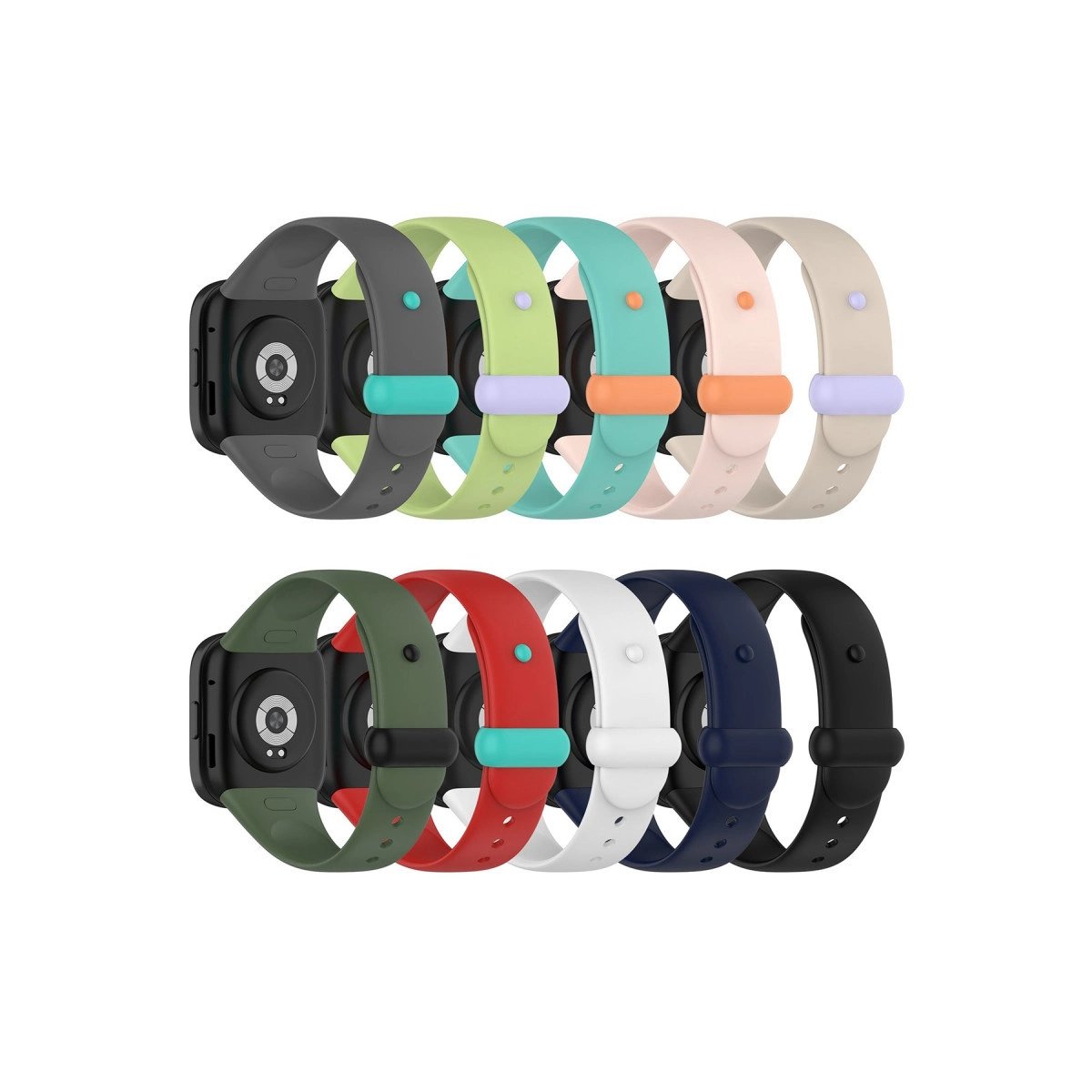 Xiaomi Redmi Watch 3 Origin Silikon Kordon - Pudra Xiaomi Redmi Watch 3 Origin Silikon Kordon - Pudra