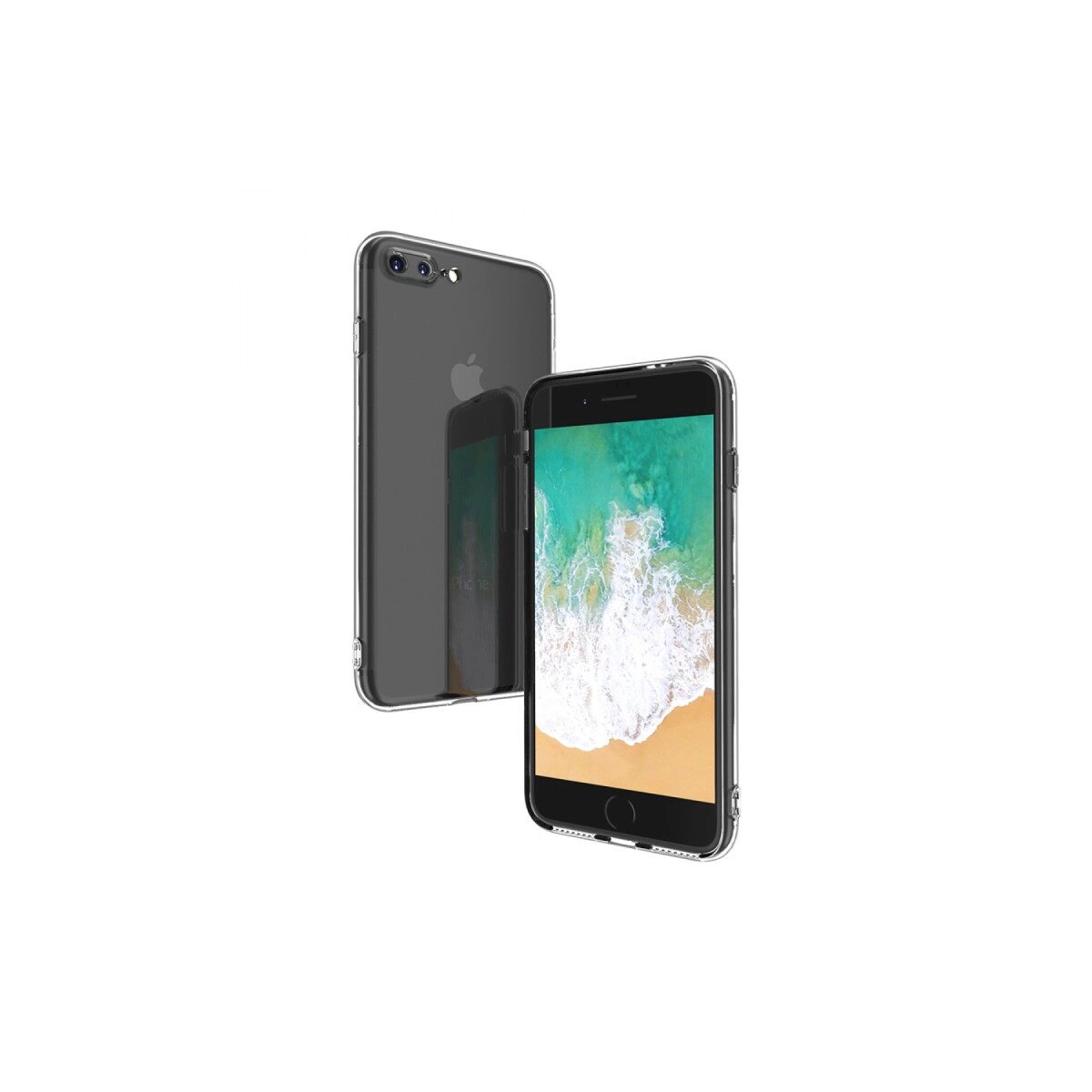 İphone 8 Plus Kılıf Deluxe 2mm Şeffaf Silikon İphone 8 Plus Kılıf Deluxe 2mm Şeffaf Silikon