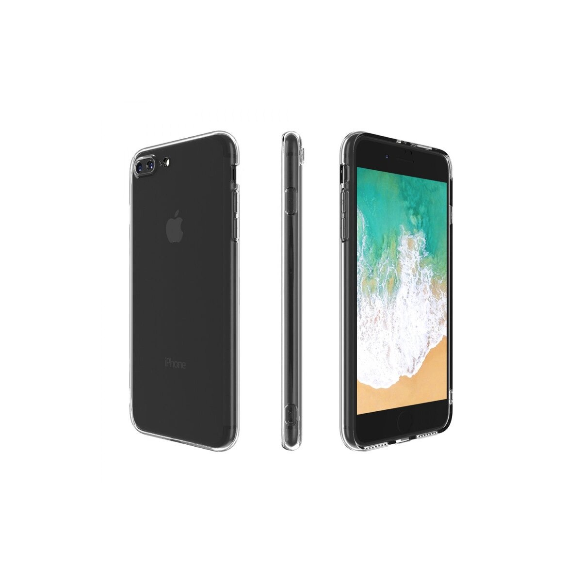 İphone 8 Plus Kılıf Deluxe 2mm Şeffaf Silikon İphone 8 Plus Kılıf Deluxe 2mm Şeffaf Silikon