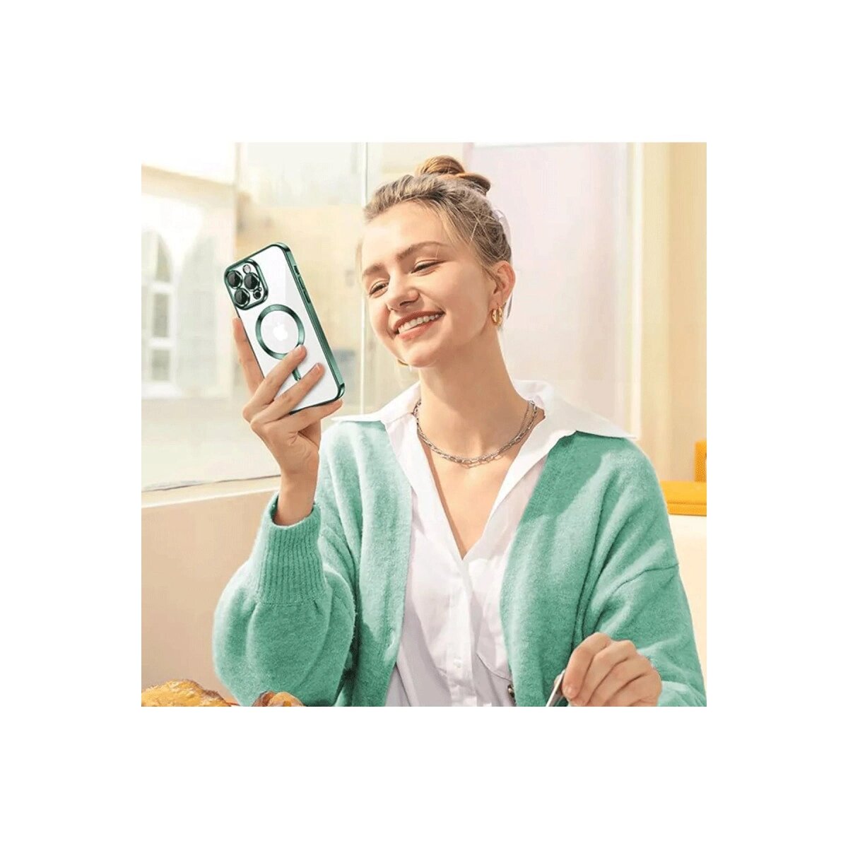 İphone 15 Pro Max Kılıf Kross Magneticsafe Kapak - Lacivert