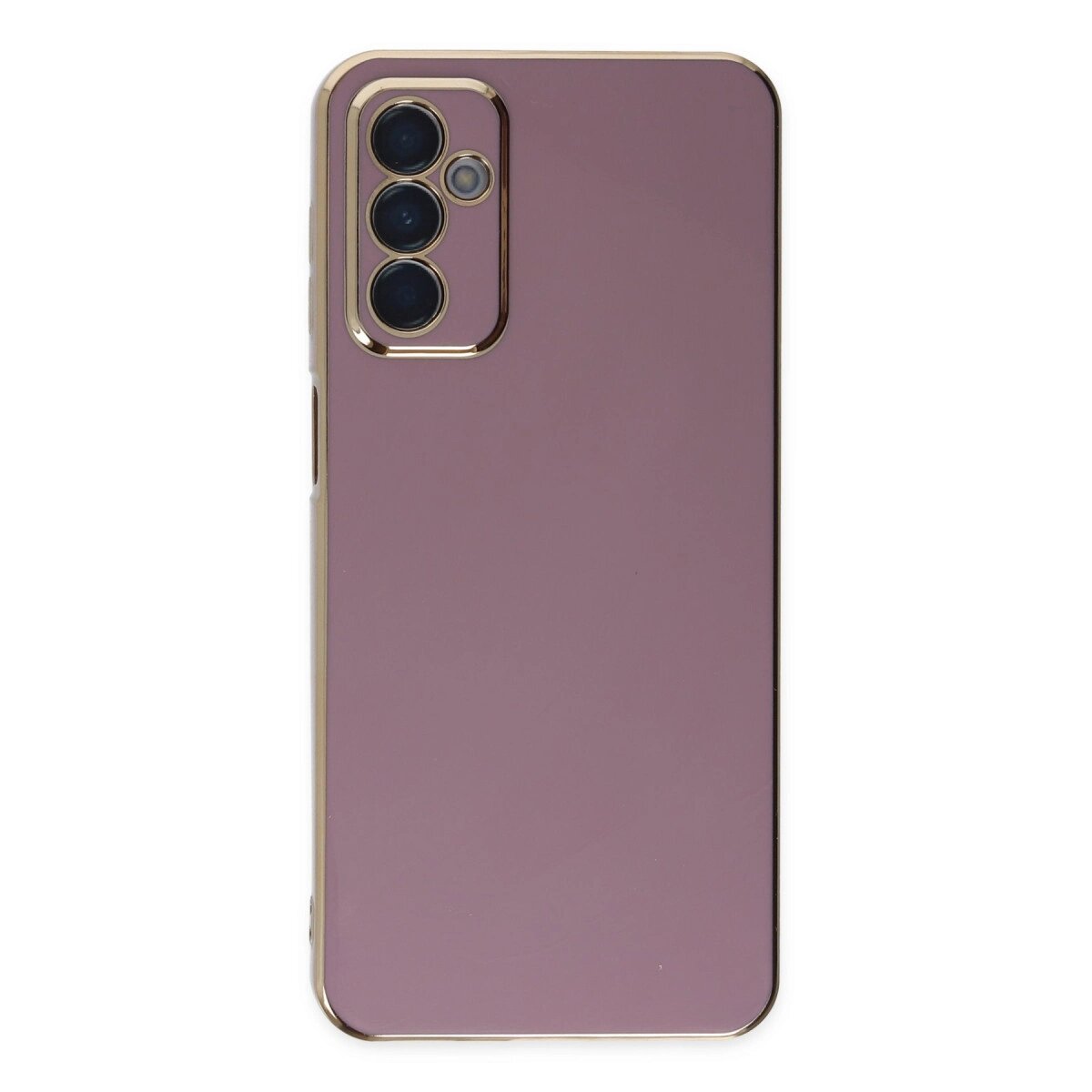 Samsung Galaxy M23 Kılıf Volet Silikon - Mor Samsung Galaxy M23 Kılıf Volet Silikon - Mor