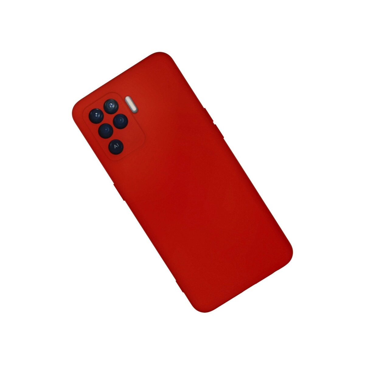Oppo Reno 5 Lite Kılıf Nano İçi Kadife Silikon - Kırmızı Oppo Reno 5 Lite Kılıf Nano İçi Kadife Silikon - Kırmızı