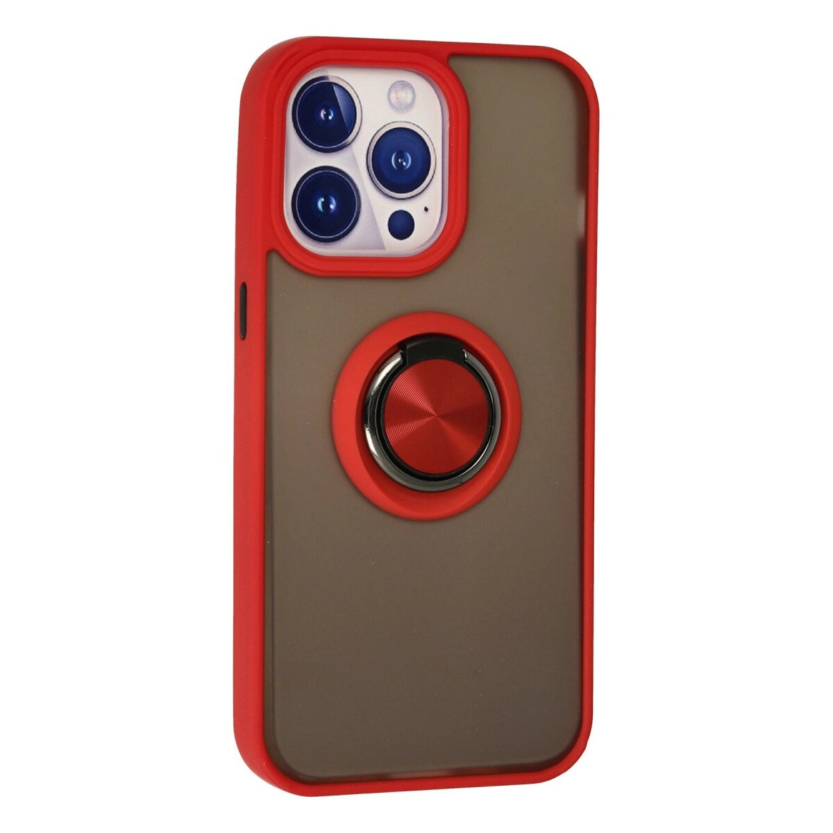 İphone 15 Pro Max Kılıf Montreal Yüzüklü Silikon Kapak - Kırmızı İphone 15 Pro Max Kılıf Montreal Yüzüklü Silikon Kapak - Kırmızı