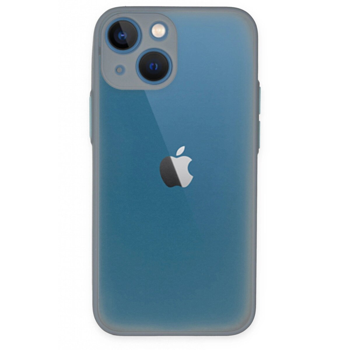 İphone 15 Plus Kılıf Montreal Silikon Kapak - Gri İphone 15 Plus Kılıf Montreal Silikon Kapak - Gri