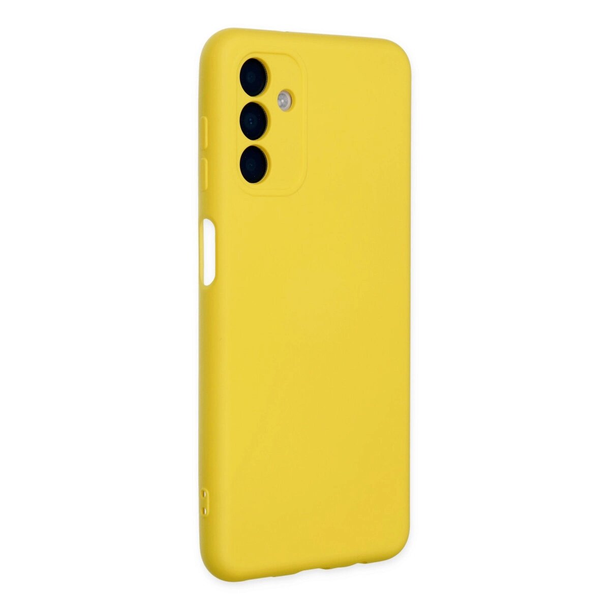 Samsung Galaxy A04s Kılıf Nano İçi Kadife Silikon - Sarı Samsung Galaxy A04s Kılıf Nano İçi Kadife Silikon - Sarı