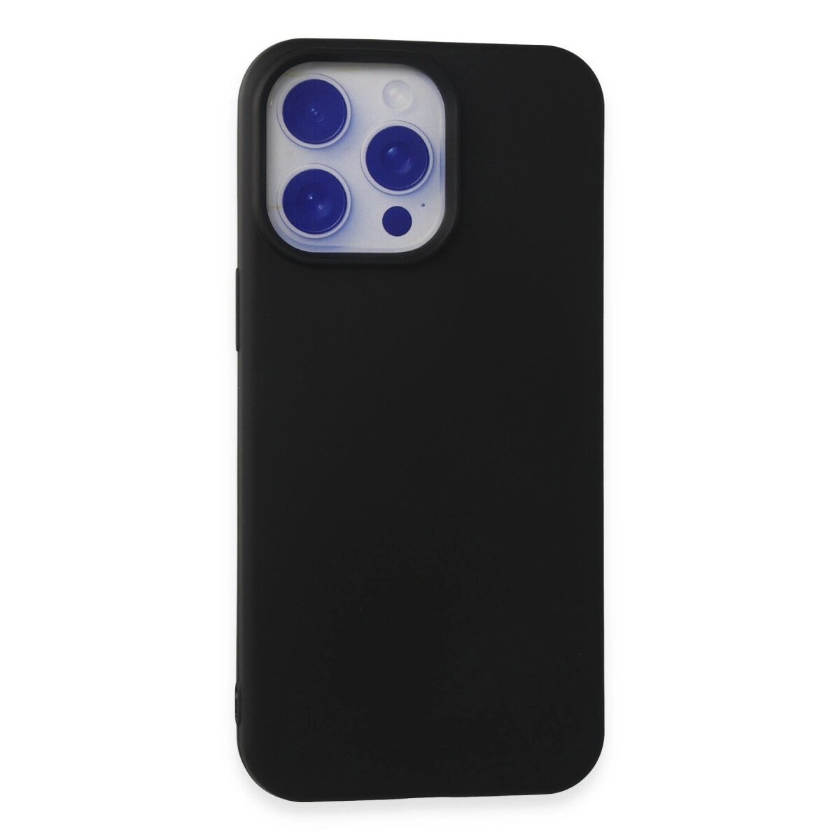 İphone 15 Pro Max Kılıf Nano İçi Kadife Silikon - Siyah İphone 15 Pro Max Kılıf Nano İçi Kadife Silikon - Siyah