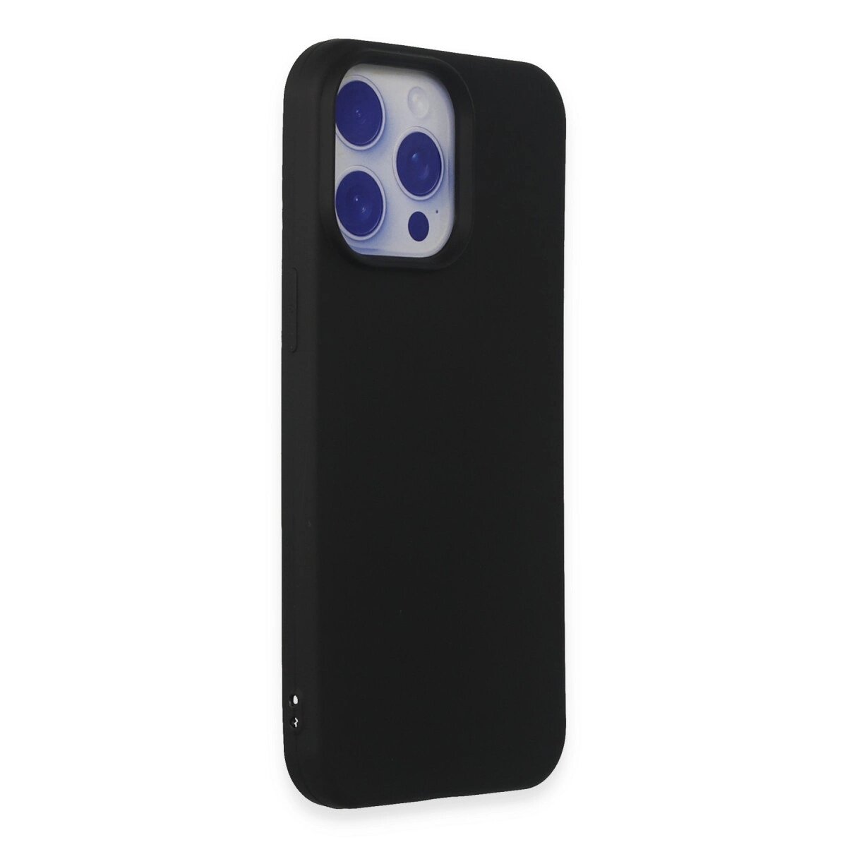 İphone 15 Pro Max Kılıf Nano İçi Kadife Silikon - Siyah İphone 15 Pro Max Kılıf Nano İçi Kadife Silikon - Siyah