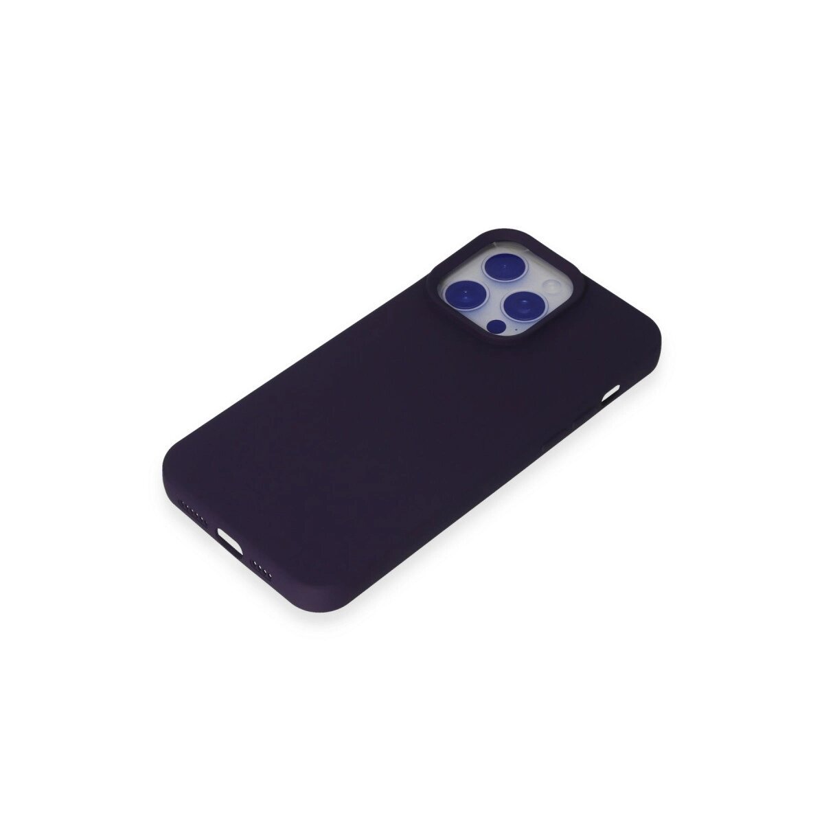 İphone 15 Pro Max Kılıf Nano İçi Kadife Silikon - Mor İphone 15 Pro Max Kılıf Nano İçi Kadife Silikon - Mor