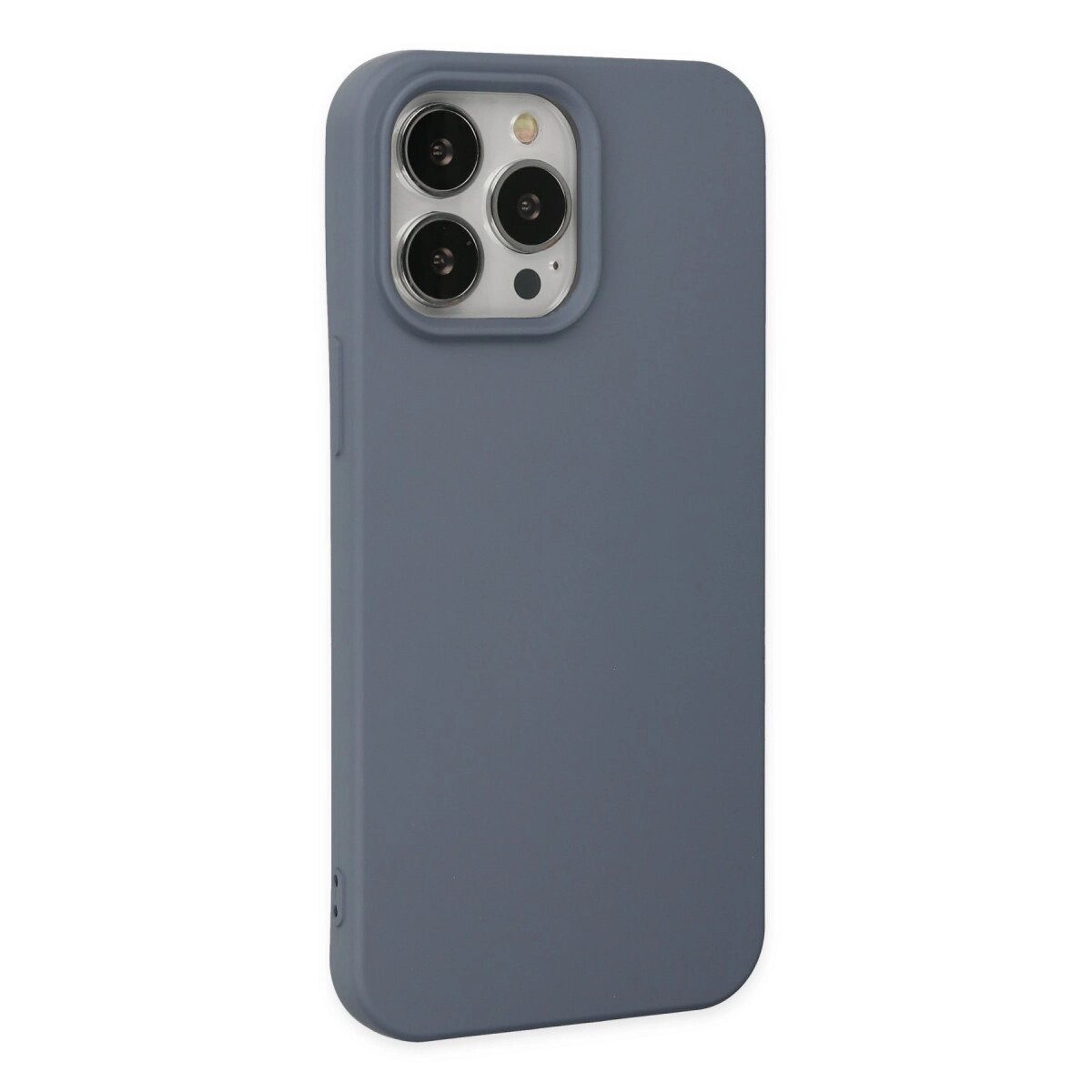 İphone 15 Pro Max Kılıf Nano İçi Kadife Silikon - Gri İphone 15 Pro Max Kılıf Nano İçi Kadife Silikon - Gri