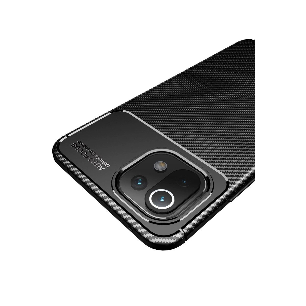 Xiaomi Mi 11 Lite Kılıf Auto Focus Karbon Kapak - Lacivert