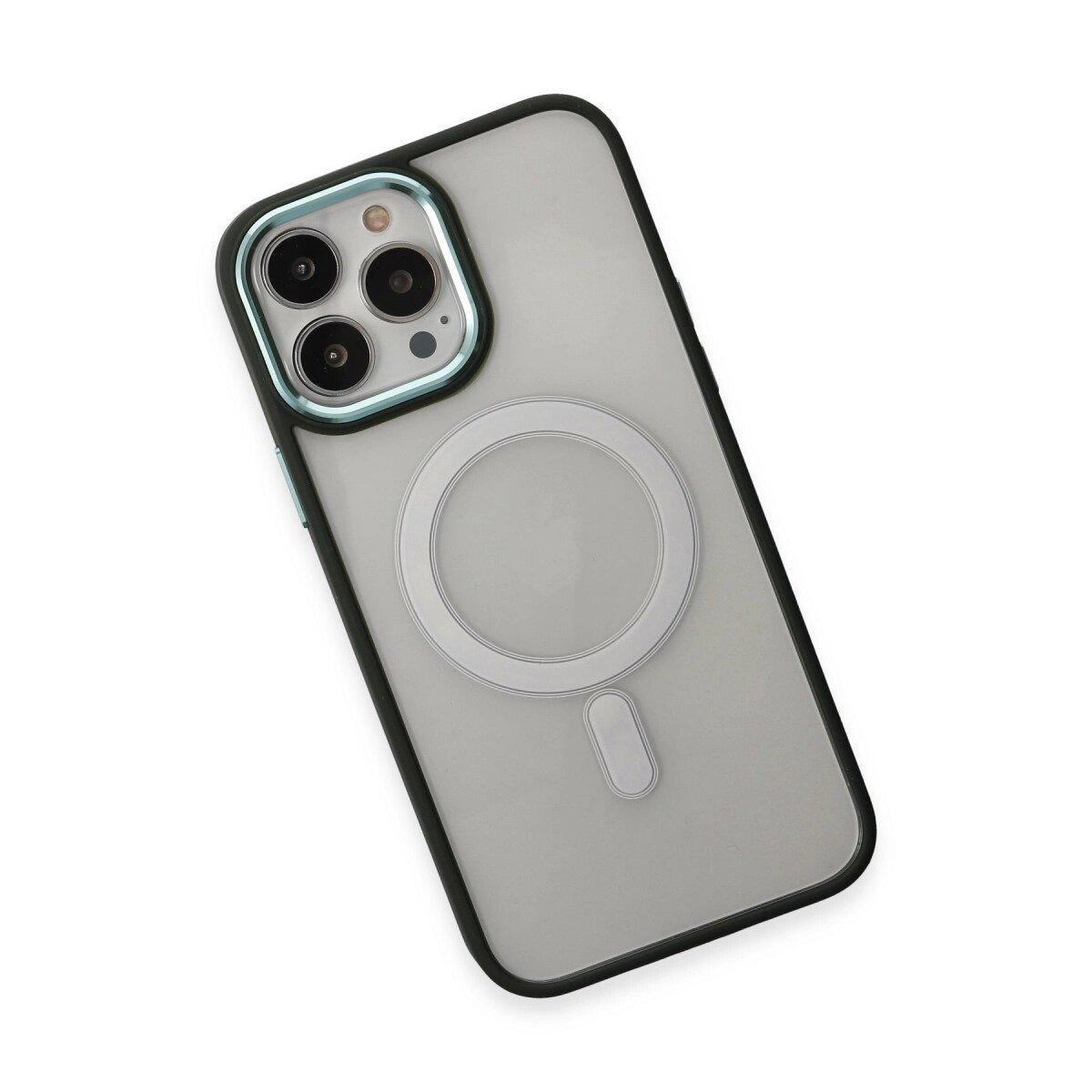 İphone 15 Pro Max Kılıf Room Magneticsafe Silikon - Köknar Yeşili
