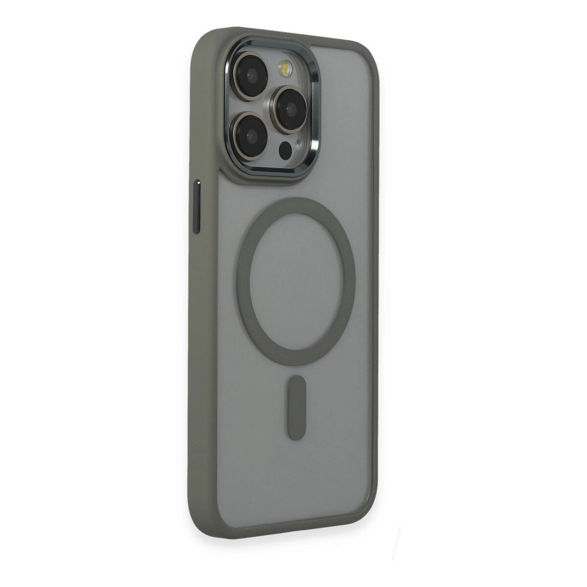 İphone 15 Pro Max Kılıf Room Magneticsafe Silikon - Gri İphone 15 Pro Max Kılıf Room Magneticsafe Silikon - Gri