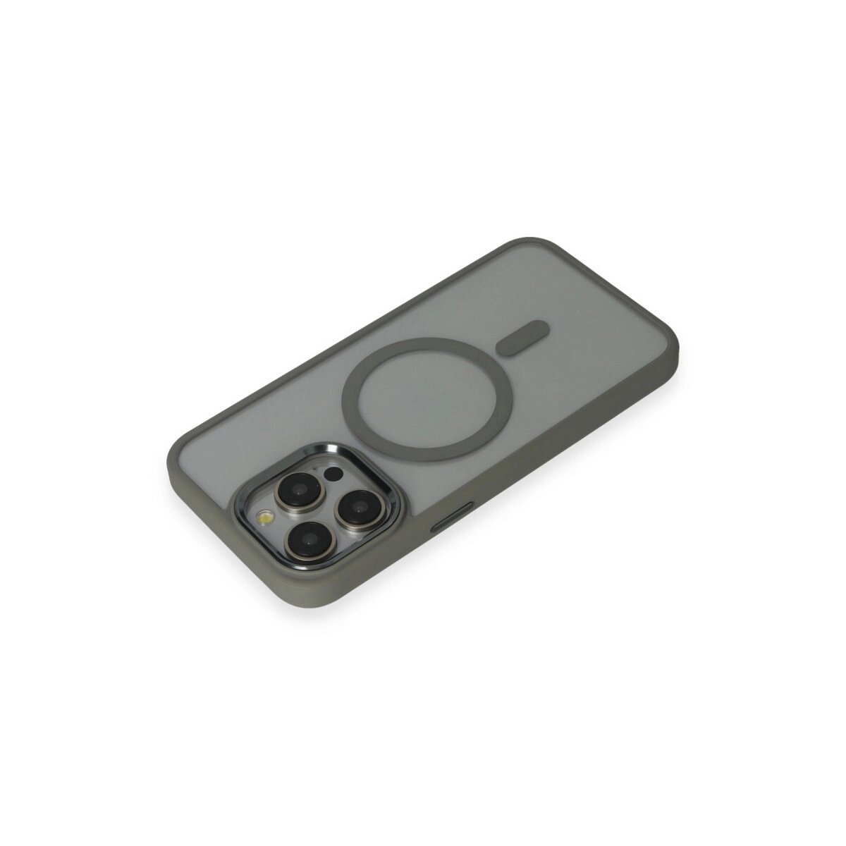 İphone 15 Pro Max Kılıf Room Magneticsafe Silikon - Gri İphone 15 Pro Max Kılıf Room Magneticsafe Silikon - Gri