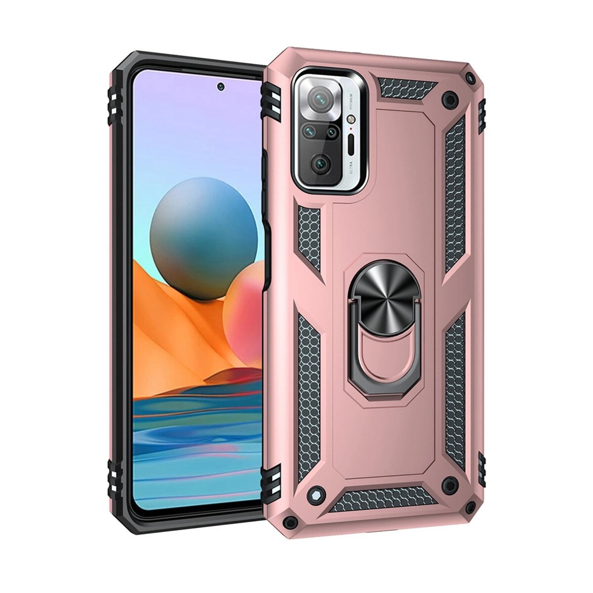 Xiaomi Redmi Note 10 Pro Kılıf Sofya Yüzüklü Silikon Kapak - Rose Xiaomi Redmi Note 10 Pro Kılıf Sofya Yüzüklü Silikon Kapak - Rose