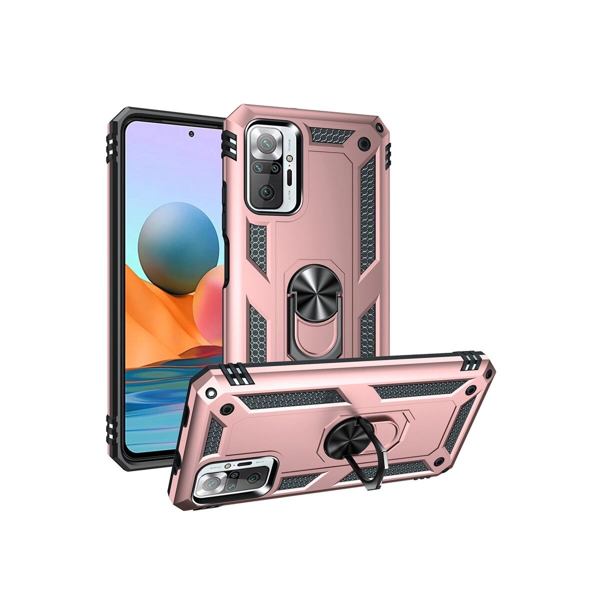 Xiaomi Redmi Note 10 Pro Kılıf Sofya Yüzüklü Silikon Kapak - Rose Xiaomi Redmi Note 10 Pro Kılıf Sofya Yüzüklü Silikon Kapak - Rose