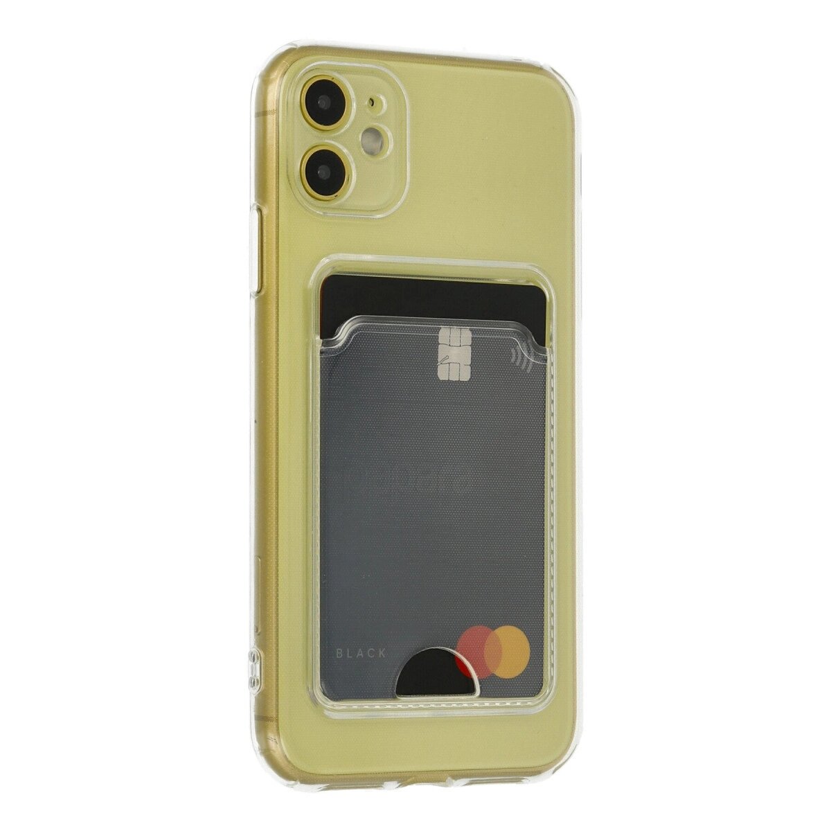 İphone 11 Kılıf Kart Şeffaf Silikon - Şeffaf İphone 11 Kılıf Kart Şeffaf Silikon - Şeffaf