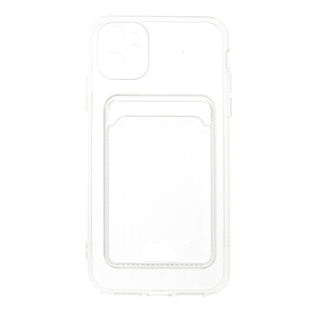 İphone 11 Kılıf Kart Şeffaf Silikon - Şeffaf İphone 11 Kılıf Kart Şeffaf Silikon - Şeffaf