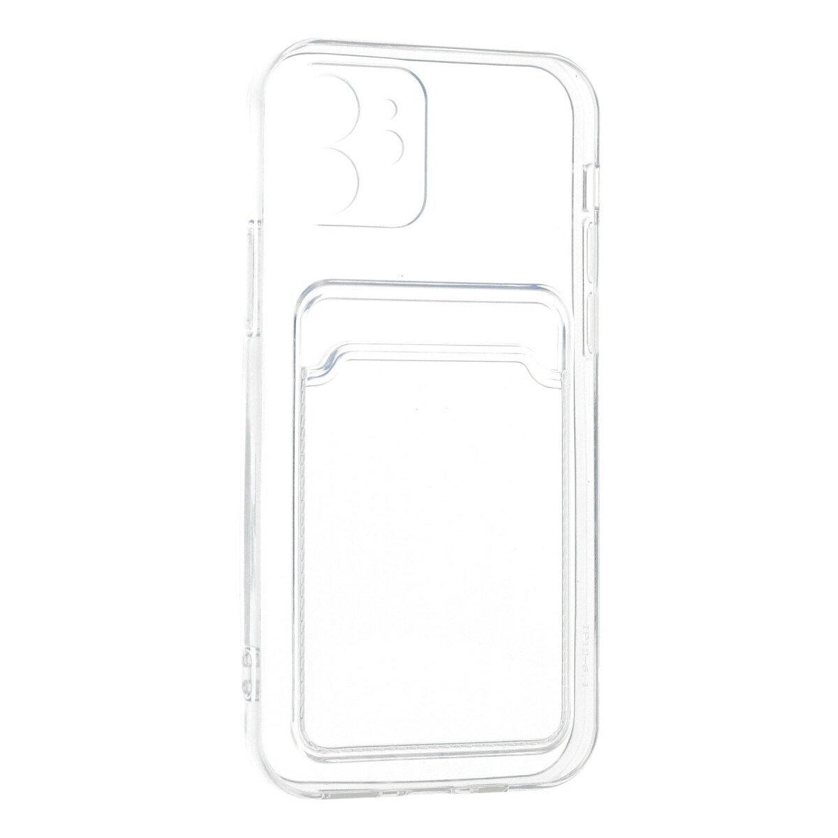 İphone 12 Kılıf Kart Şeffaf Silikon - Şeffaf İphone 12 Kılıf Kart Şeffaf Silikon - Şeffaf