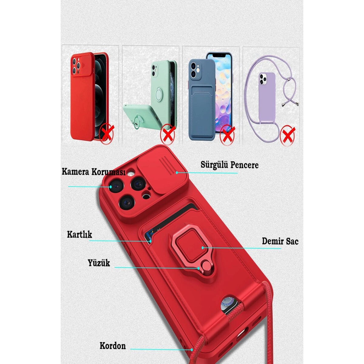 İphone 15 Pro Max Kılıf Zuma Kartvizitli Yüzüklü Silikon - Pembe İphone 15 Pro Max Kılıf Zuma Kartvizitli Yüzüklü Silikon - Pembe