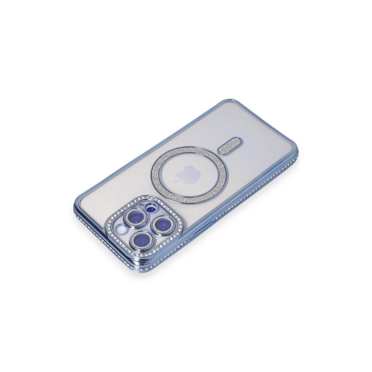 İphone 15 Pro Kılıf Joke Simli Magneticsafe Kılıf - Mavi İphone 15 Pro Kılıf Joke Simli Magneticsafe Kılıf - Mavi