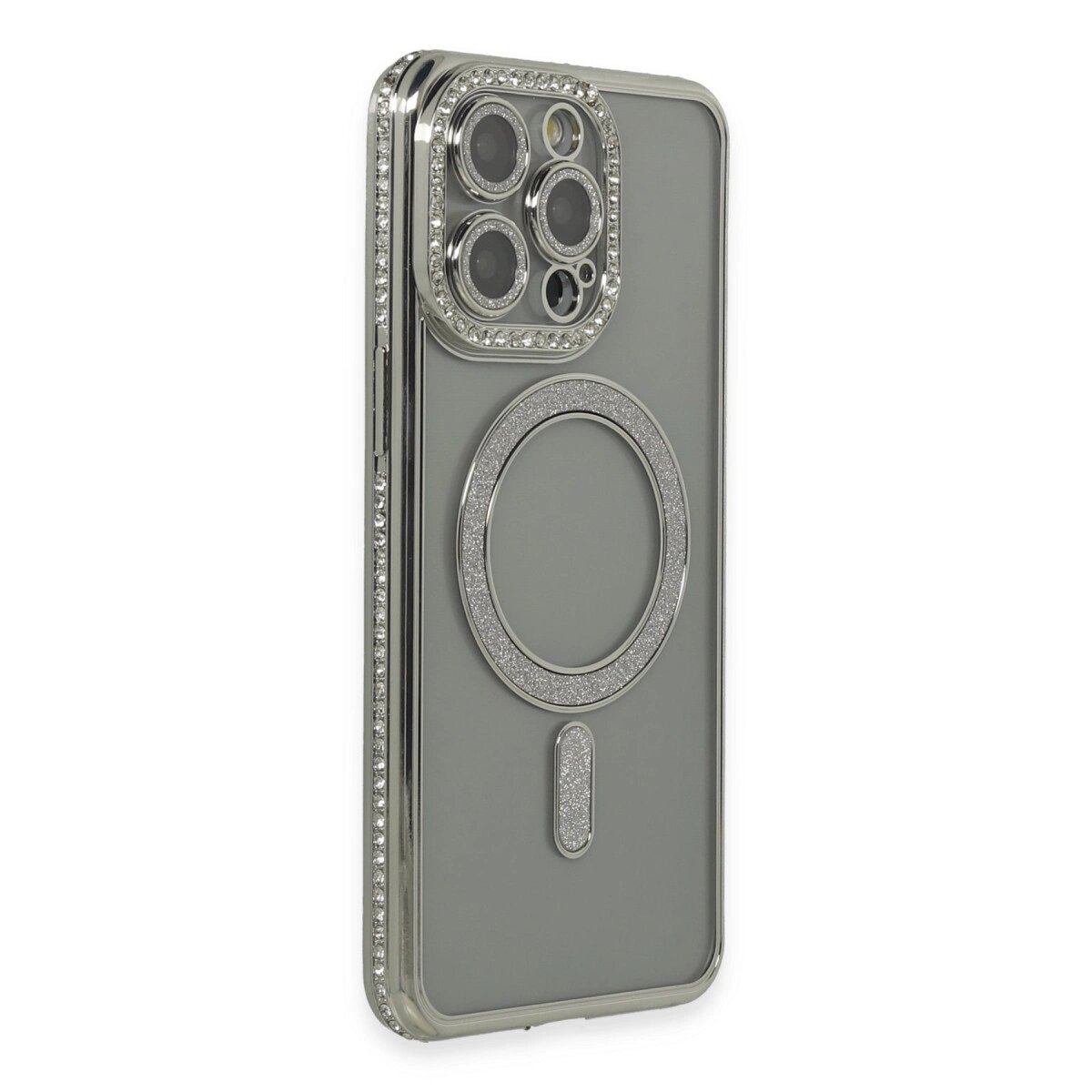 İphone 15 Pro Kılıf Joke Simli Magneticsafe Kılıf - Gri İphone 15 Pro Kılıf Joke Simli Magneticsafe Kılıf - Gri