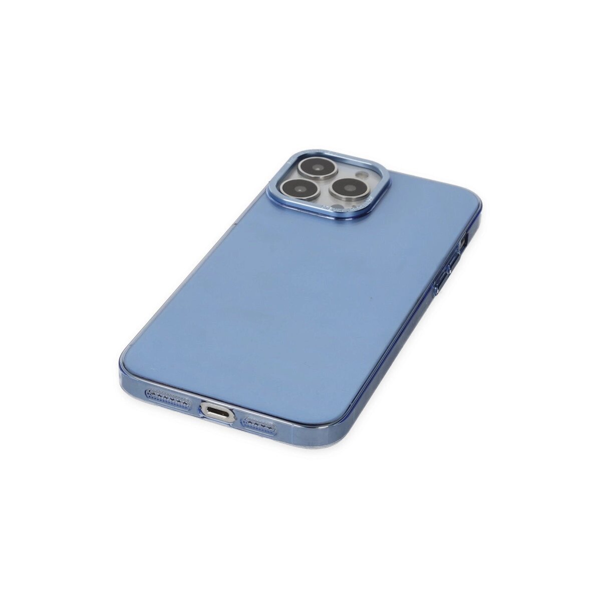 İphone 14 Pro Kılıf Anka Pc Sert Metal Kapak - Mavi İphone 14 Pro Kılıf Anka Pc Sert Metal Kapak - Mavi