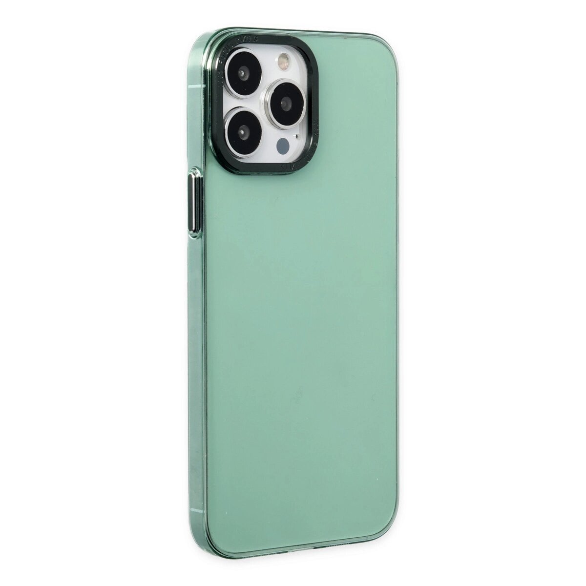 İphone 14 Pro Kılıf Anka Pc Sert Metal Kapak - Yeşil