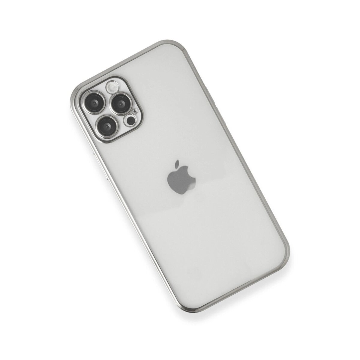 İphone 12 Pro Max Kılıf Razer Lensli Silikon - Gümüş İphone 12 Pro Max Kılıf Razer Lensli Silikon - Gümüş