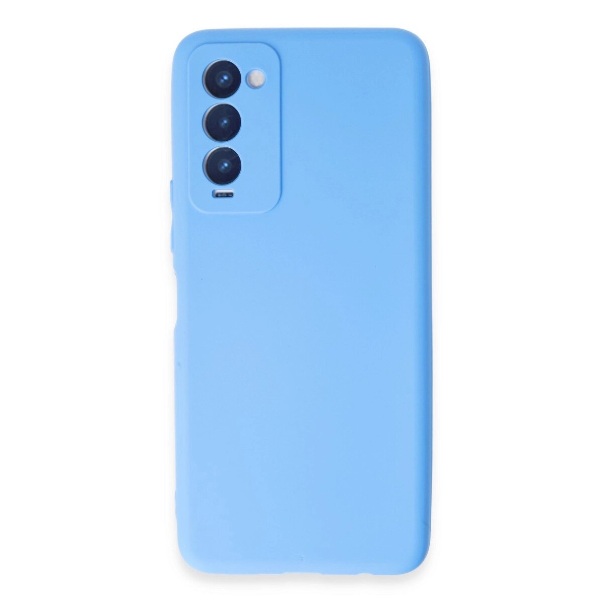 Tecno Camon 18 Kılıf First Silikon - Mavi