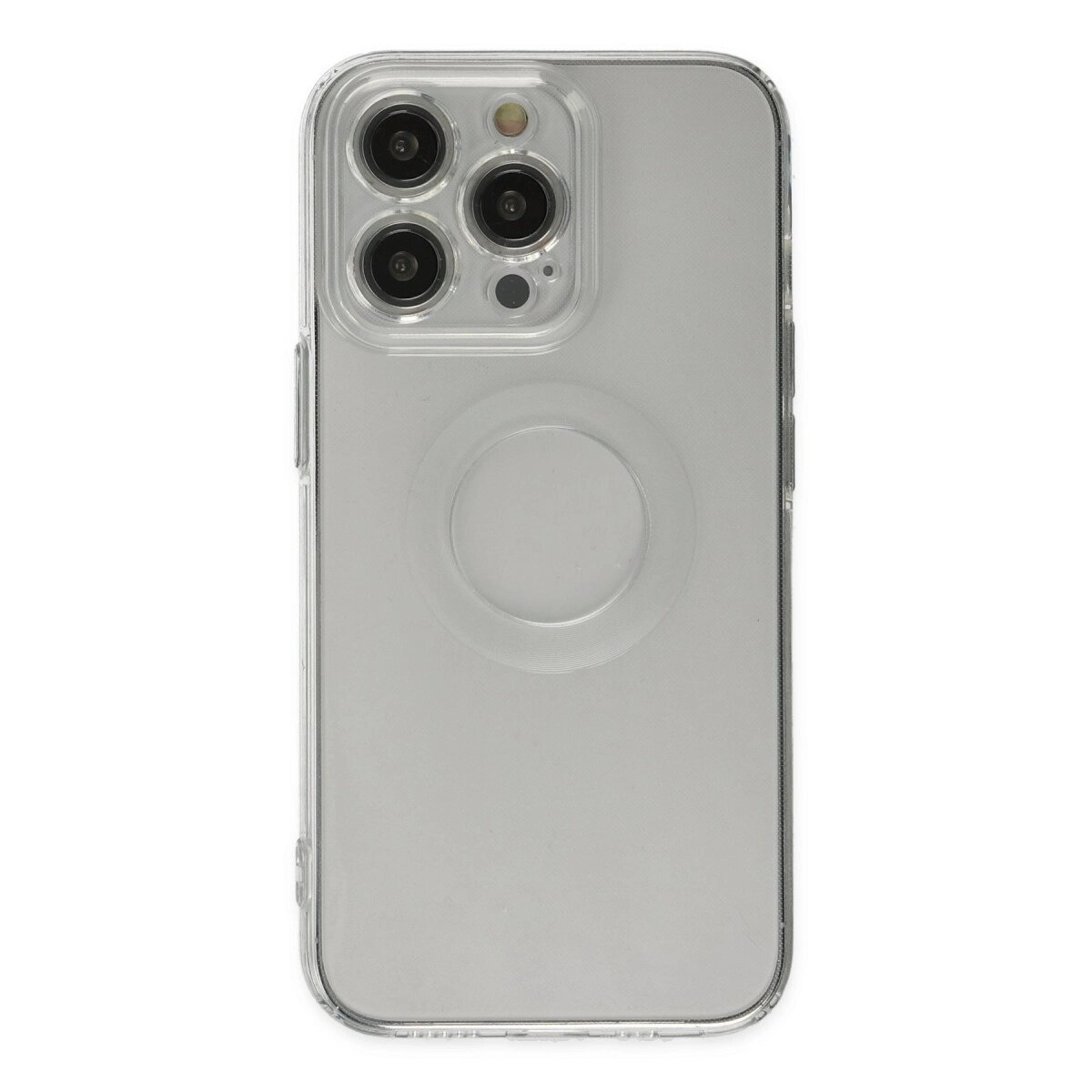 İphone 13 Pro Kılıf Santa Lens Silikon - Şeffaf