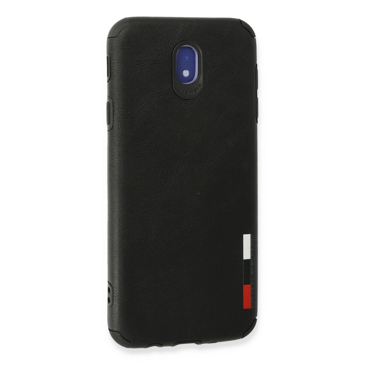 Samsung Galaxy J7 Pro / J730 Kılıf Loop Deri Silikon - Siyah