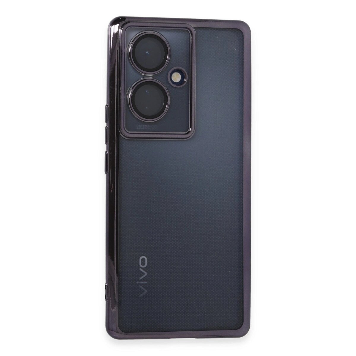Vivo V29 Lite Kılıf Razer Lensli Silikon - Mor Vivo V29 Lite Kılıf Razer Lensli Silikon - Mor