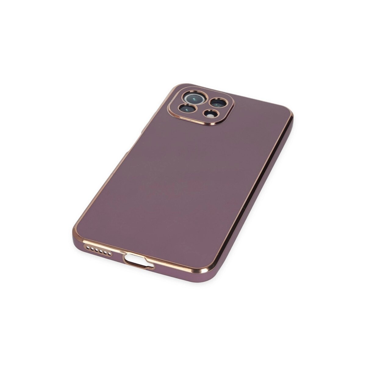 Xiaomi Mi 11 Lite Kılıf Volet Silikon - Mor Xiaomi Mi 11 Lite Kılıf Volet Silikon - Mor