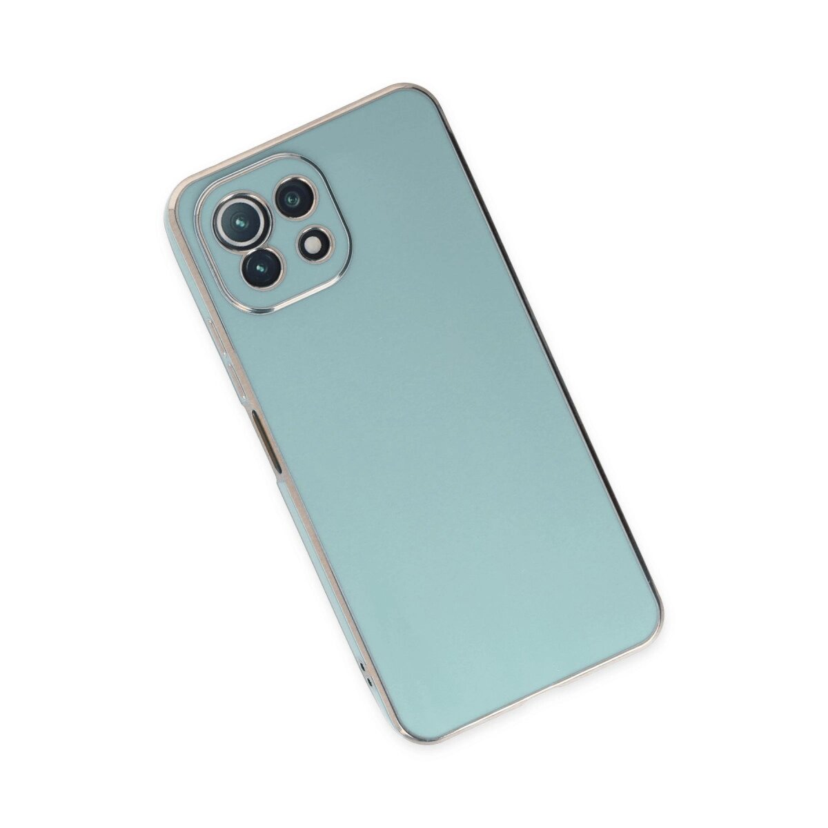 Xiaomi Mi 11 Lite Kılıf Volet Silikon - Açık Yeşil Xiaomi Mi 11 Lite Kılıf Volet Silikon - Açık Yeşil