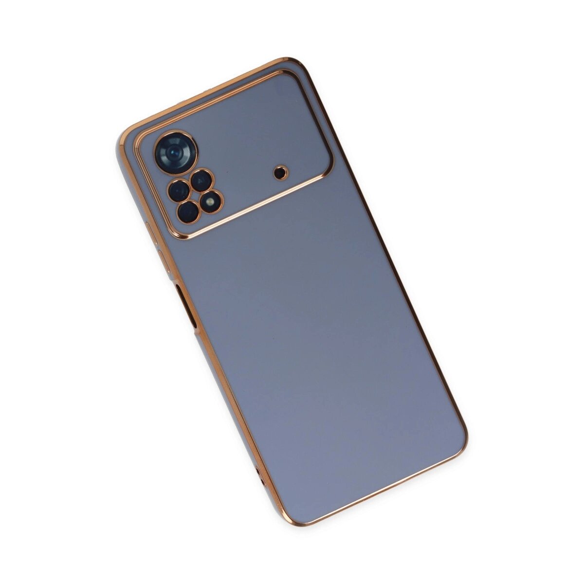 Xiaomi Poco X4 Pro 5g Kılıf Volet Silikon - Mavi Xiaomi Poco X4 Pro 5g Kılıf Volet Silikon - Mavi