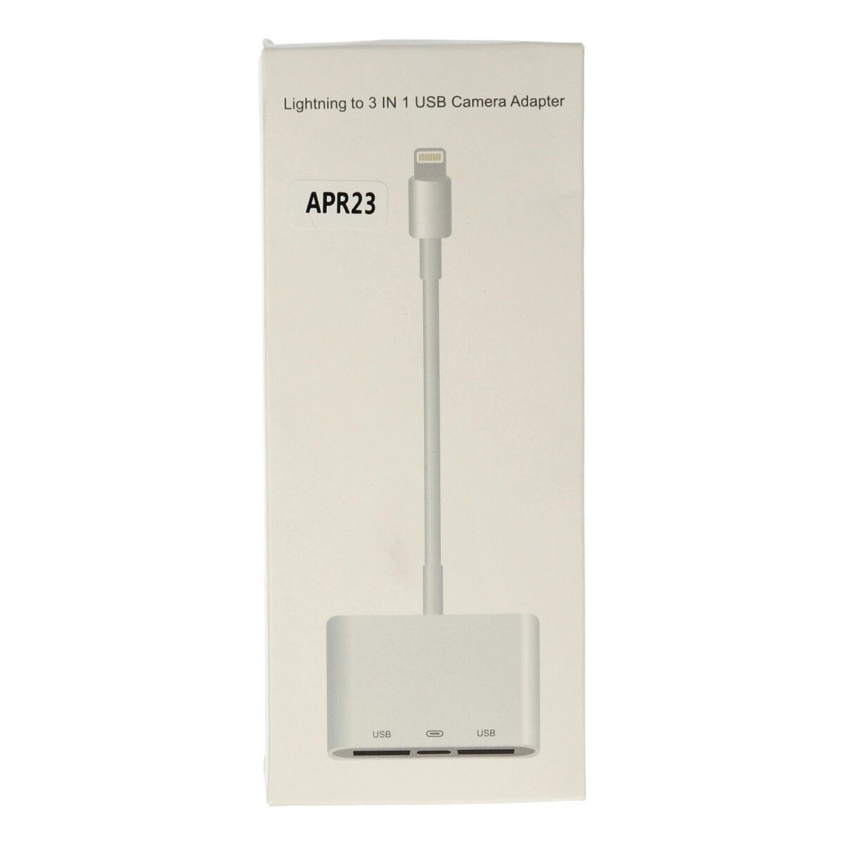 Apr23 Iphone Otg 3in1 - Beyaz Apr23 Iphone Otg 3in1 - Beyaz
