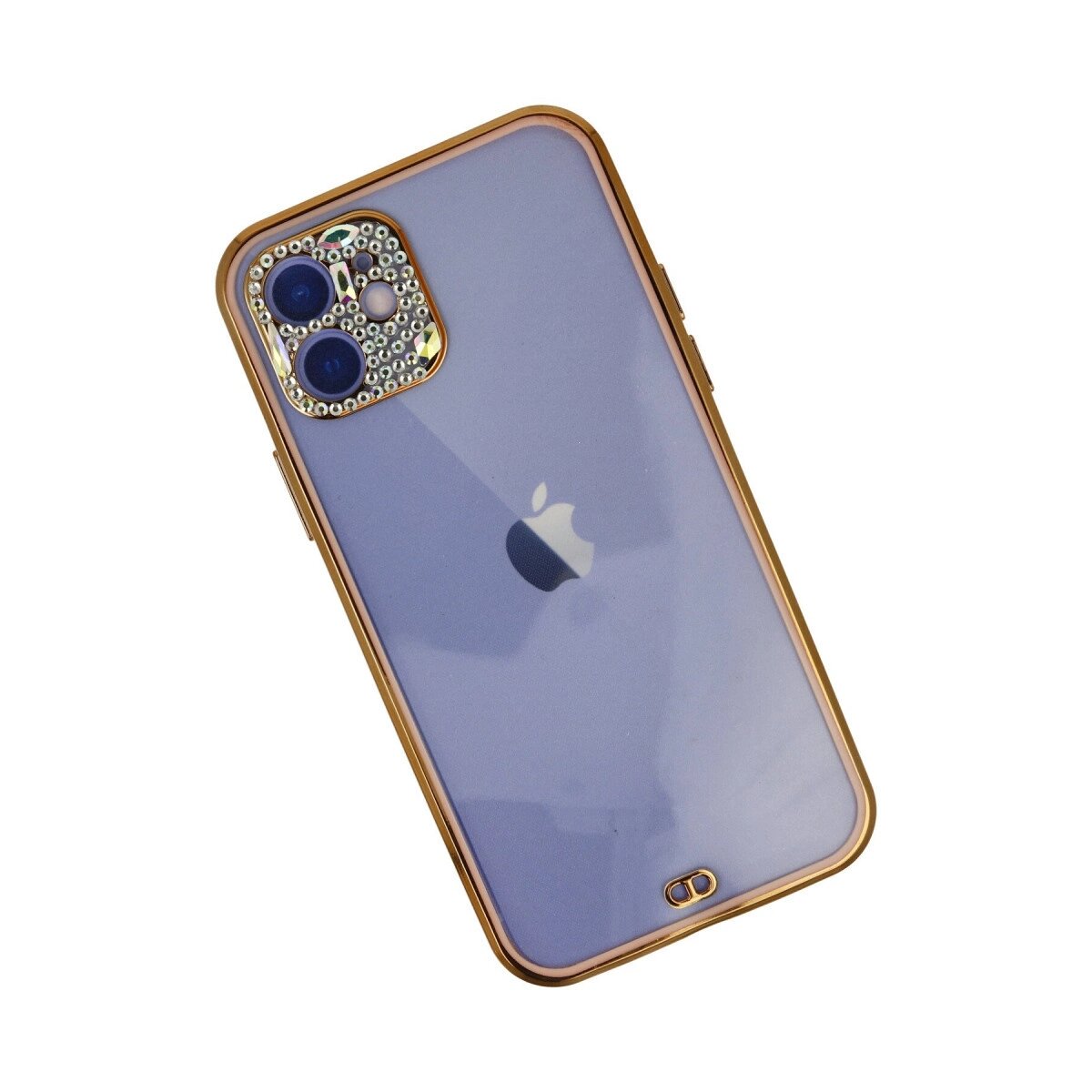 İphone 12 Kılıf Liva Taşlı Silikon - Pembe İphone 12 Kılıf Liva Taşlı Silikon - Pembe