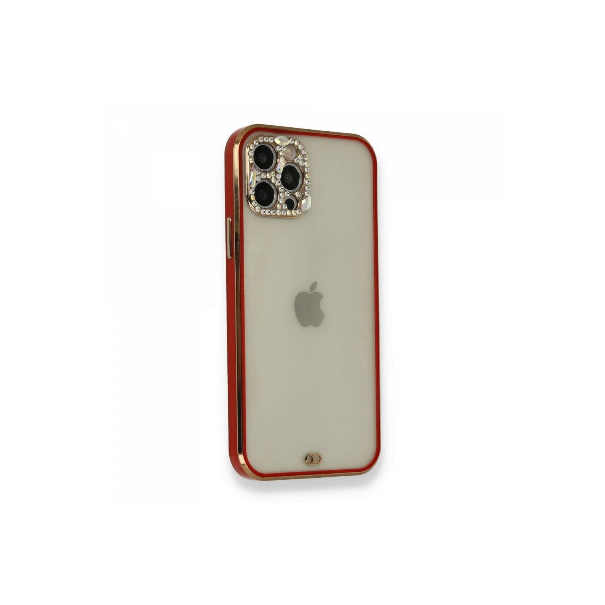 İphone 12 Pro Kılıf Liva Taşlı Silikon - Kırmızı İphone 12 Pro Kılıf Liva Taşlı Silikon - Kırmızı