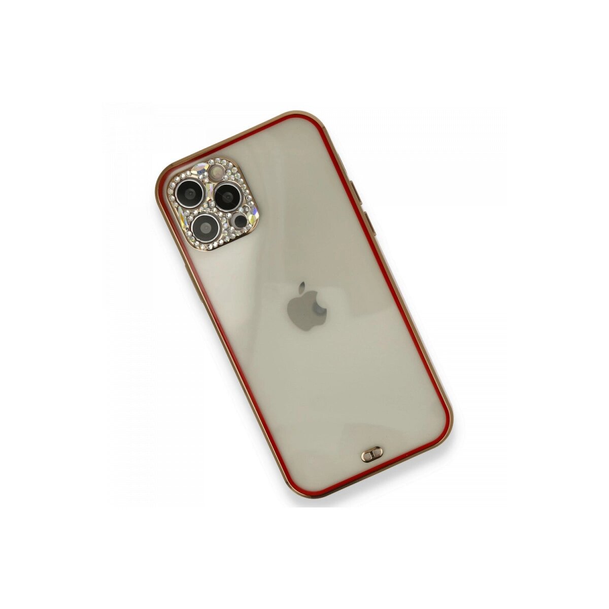 İphone 12 Pro Kılıf Liva Taşlı Silikon - Kırmızı İphone 12 Pro Kılıf Liva Taşlı Silikon - Kırmızı