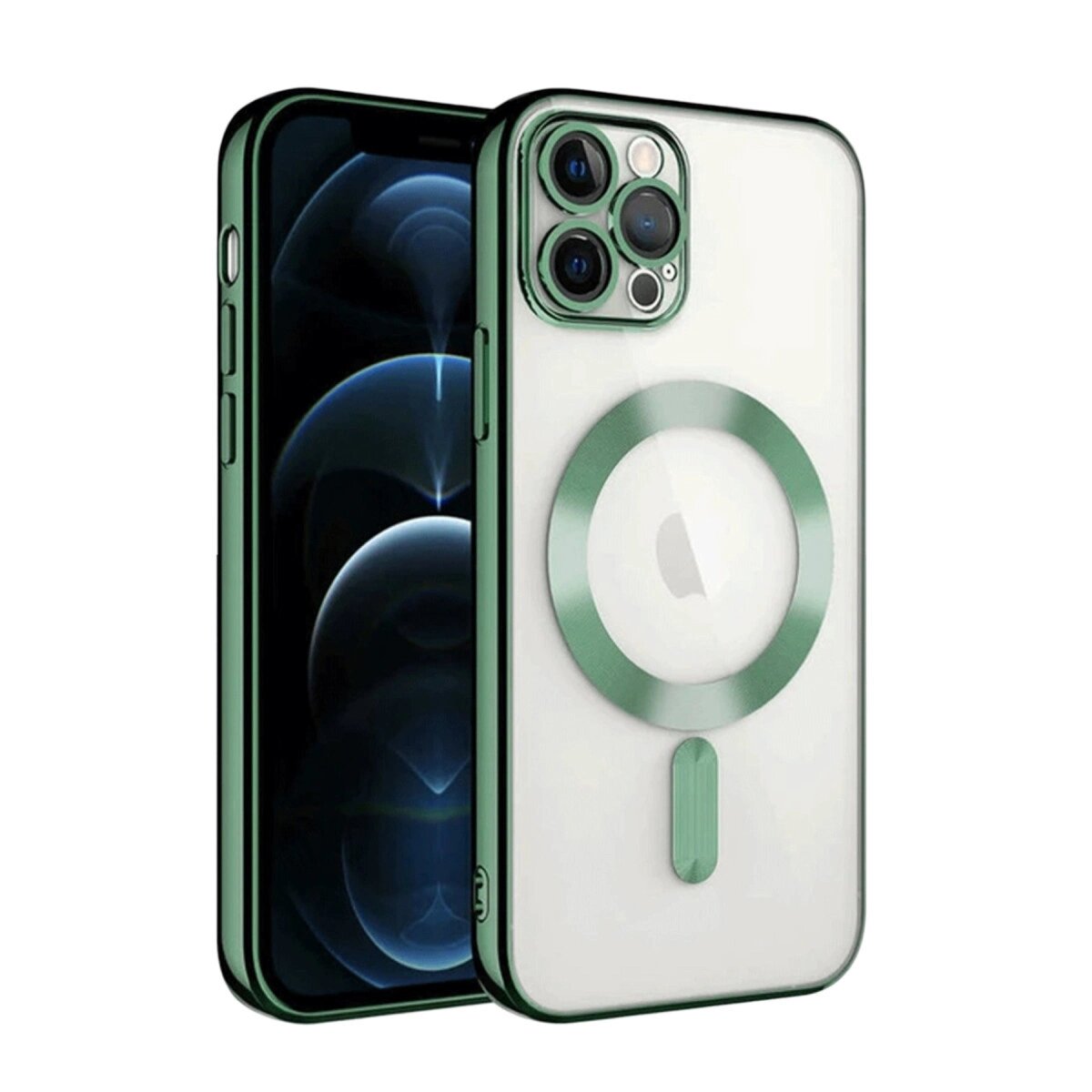 İphone 13 Pro Kılıf Kross Magneticsafe Kapak - Koyu Yeşil