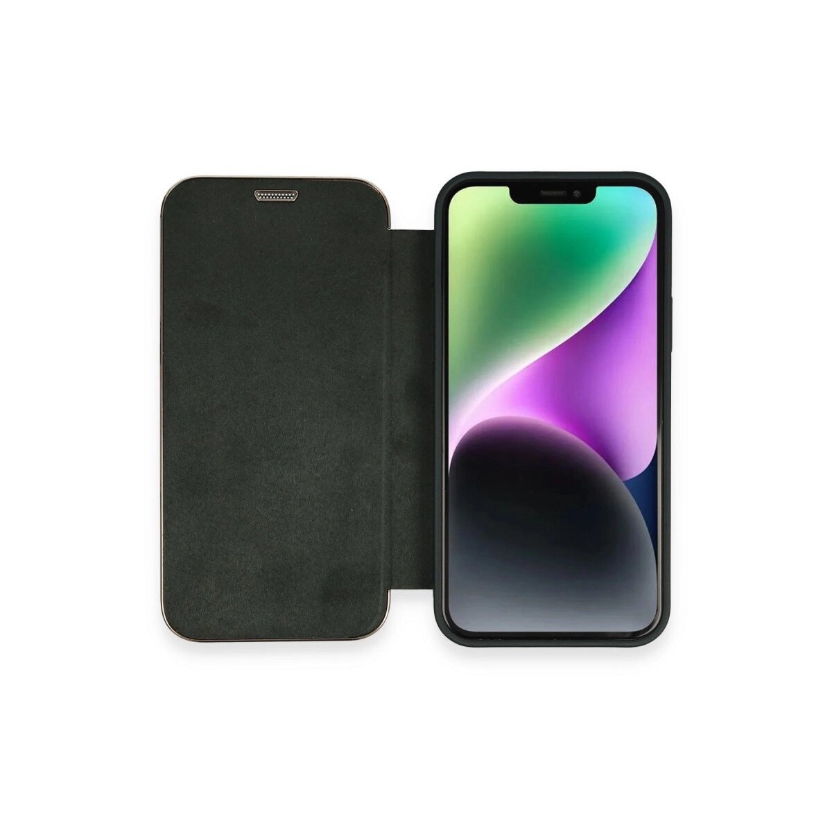 İphone 12 Kılıf Dolpin Kapaklı - Koyu Yeşil İphone 12 Kılıf Dolpin Kapaklı - Koyu Yeşil