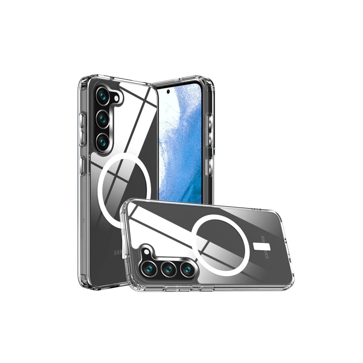 Samsung Galaxy S23 Kılıf Magneticsafe Şeffaf Silikon - Şeffaf Samsung Galaxy S23 Kılıf Magneticsafe Şeffaf Silikon - Şeffaf