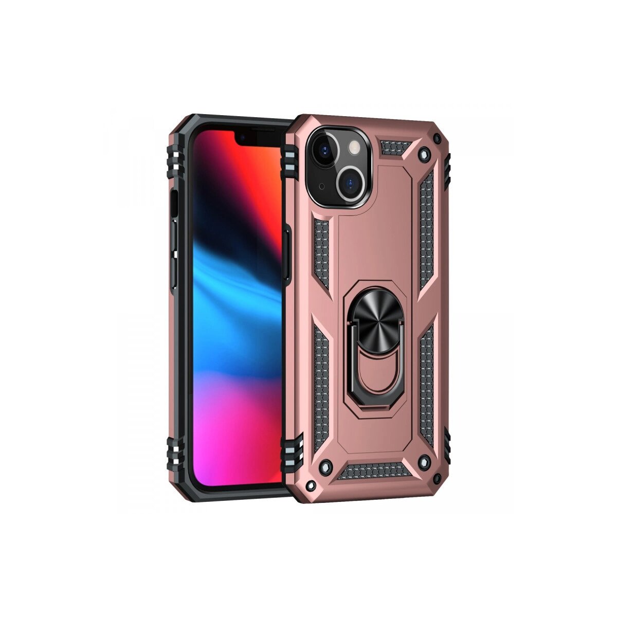 İphone 13 Kılıf Sofya Yüzüklü Silikon Kapak - Rose İphone 13 Kılıf Sofya Yüzüklü Silikon Kapak - Rose