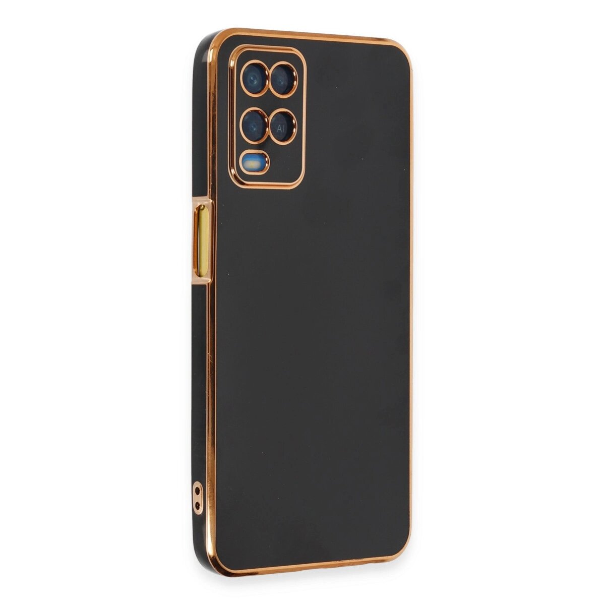 Oppo A54 4g Kılıf Volet Silikon - Siyah Oppo A54 4g Kılıf Volet Silikon - Siyah
